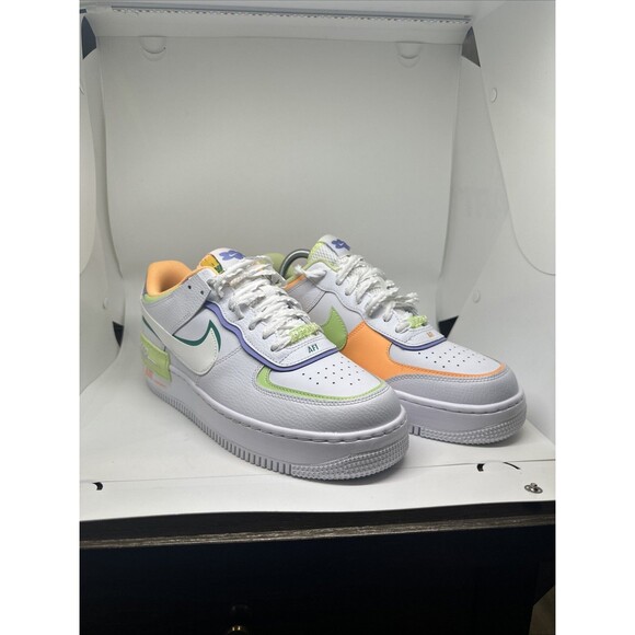 Nike Air Force 1 AF1 Shadow White Peach Cream DX3718-100 US Mens 10, Womens 11.5 - Picture 1 of 16